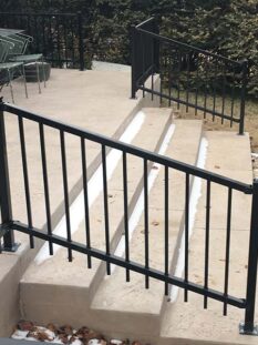 Metal rails Metal rails